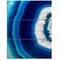 Designart - Blue Agate Crystal - Abstract Canvas art print